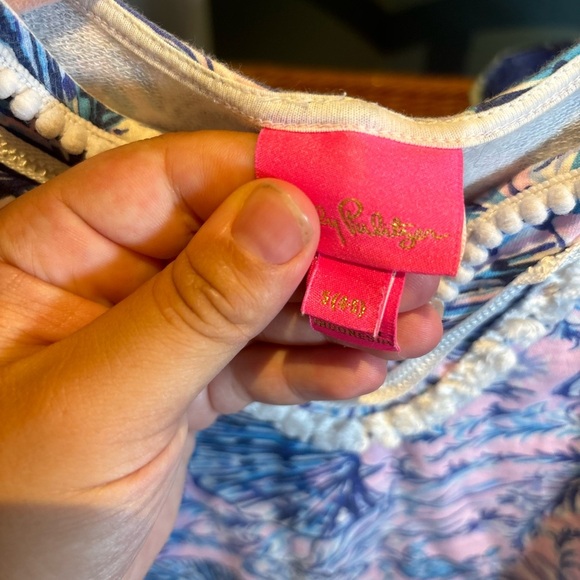 Lilly‎ Pulitzer Girls Harper Mini Shift Dress Magnolia Lilac A Little Jelly - Picture 3 of 7